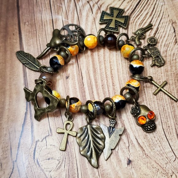 Jasper Junk Charm Bracelet - Picture 4 of 5